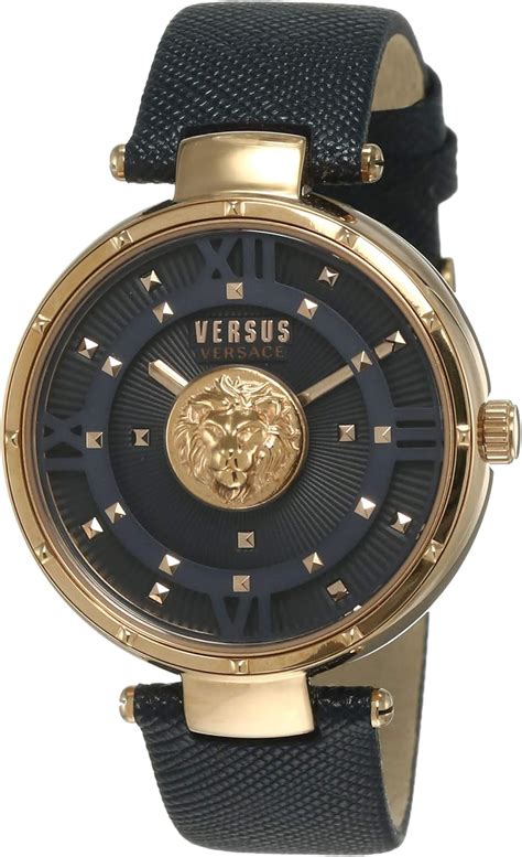 damen versus versace uhr|Versace leather watch.